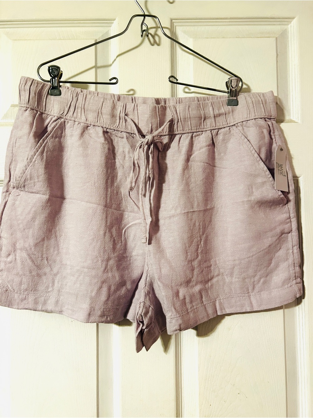 wonder nation Lilac High-Rise Drawstring Shorts